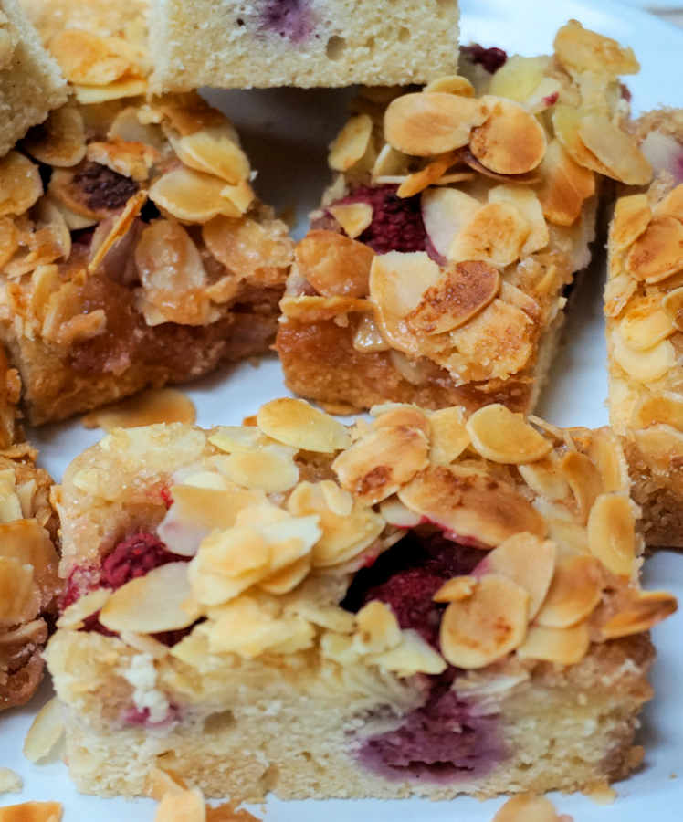 Raspberry And Almond Slice Recipe Cuisine Fiend